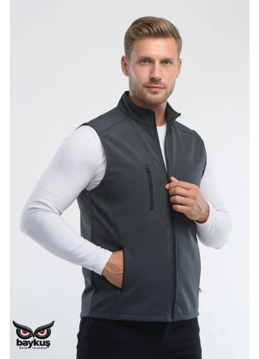 Softshell Yelek - Füme