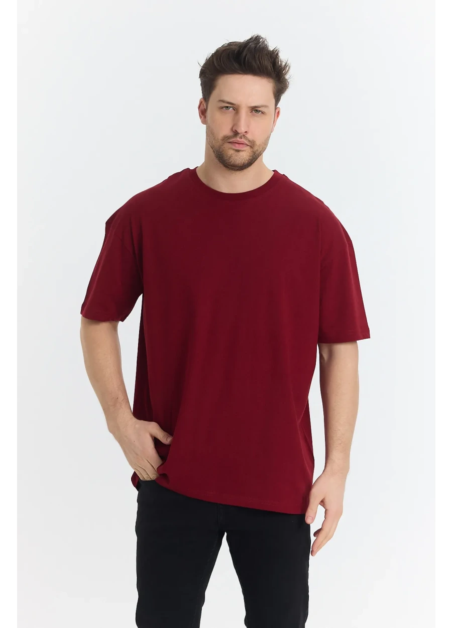 Oversize T-shirt 24/1 - Bordo