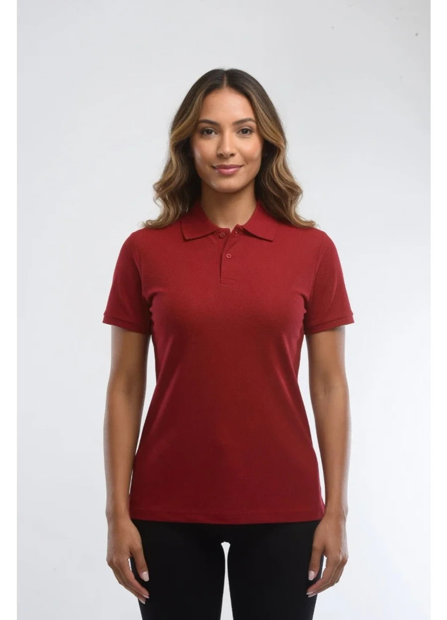 Polo Yaka Tişört - Bordo