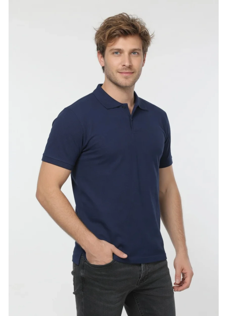 Polo Yaka Tişört - Lacivert