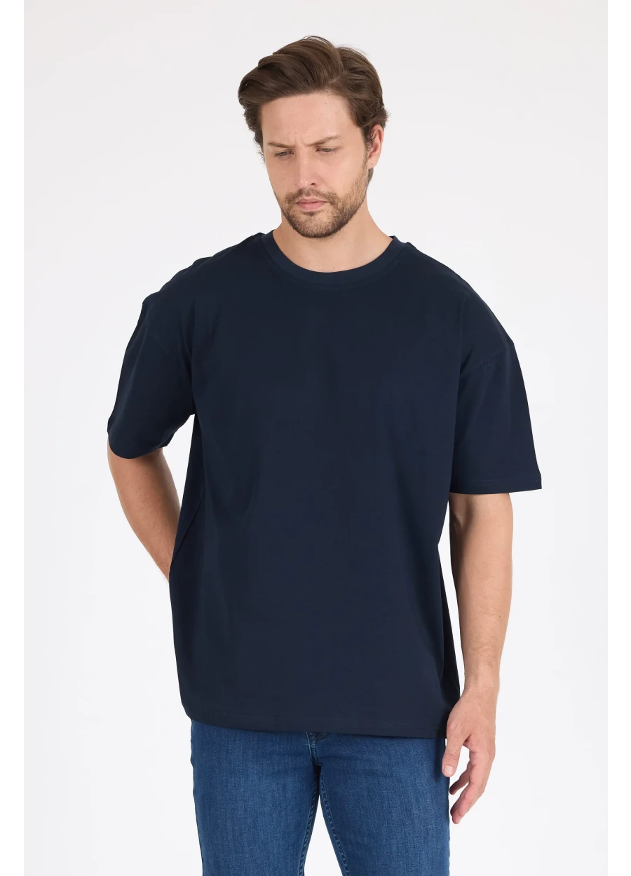 Oversize T-shirt 24/1 - Lacivert