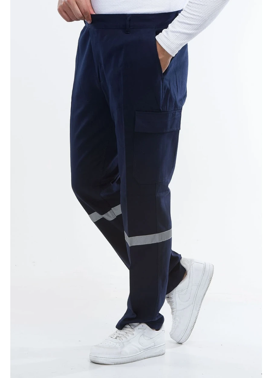 Kışlık Gabardin Reflektörlü Pantolon - Lacivert