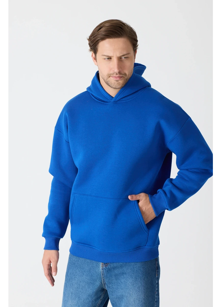 Hoodie - Saks Mavi
