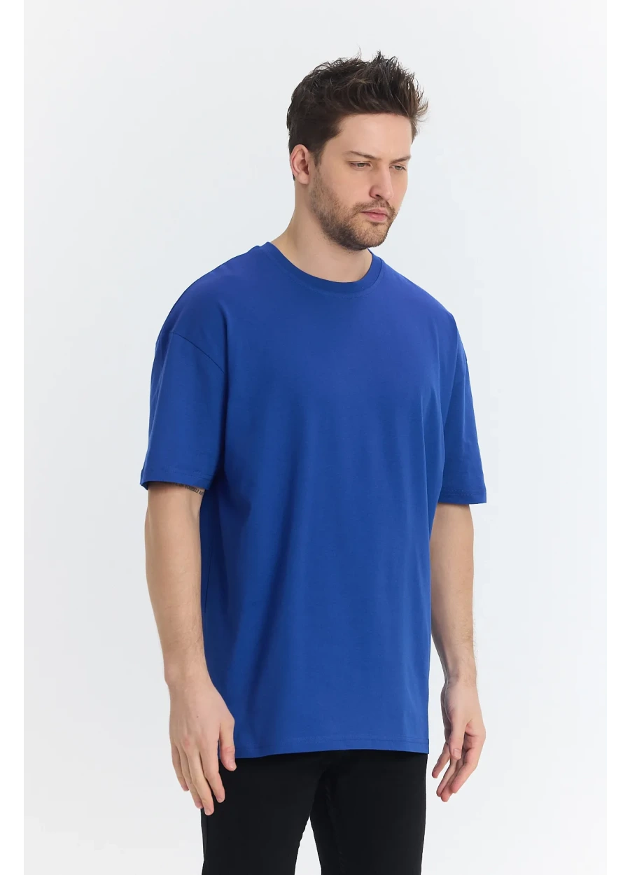 Oversize T-shirt 24/1 - Saks Mavisi