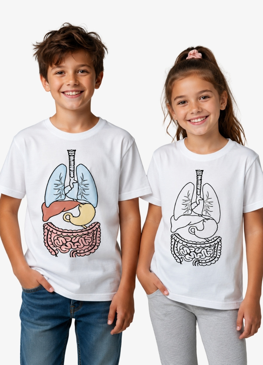 Tişört Boyama - Organlar T-shirt