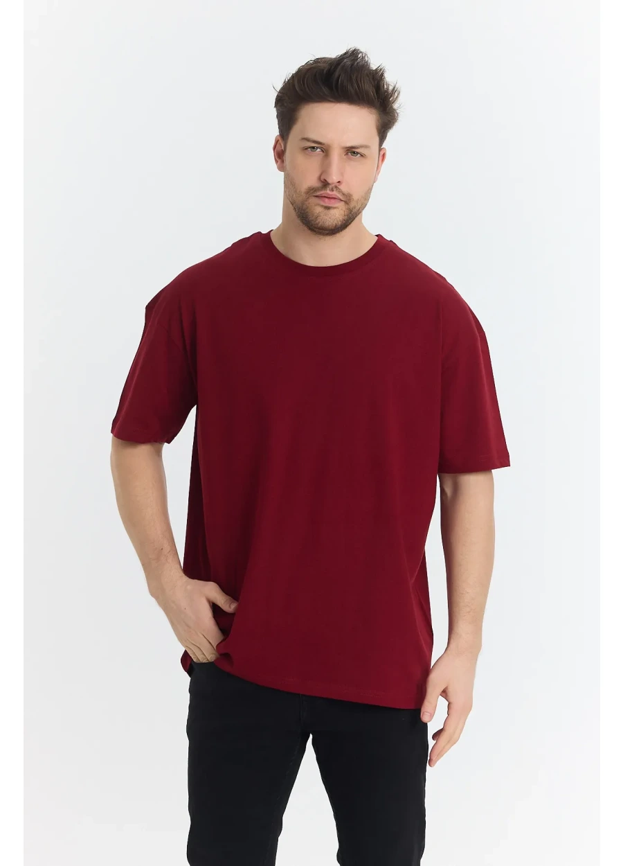 Oversize T-shirt 24/1 - Bordo