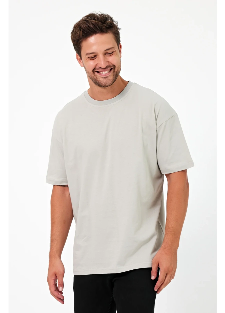 Oversize T-shirt 24/1 - Boyalı Gri