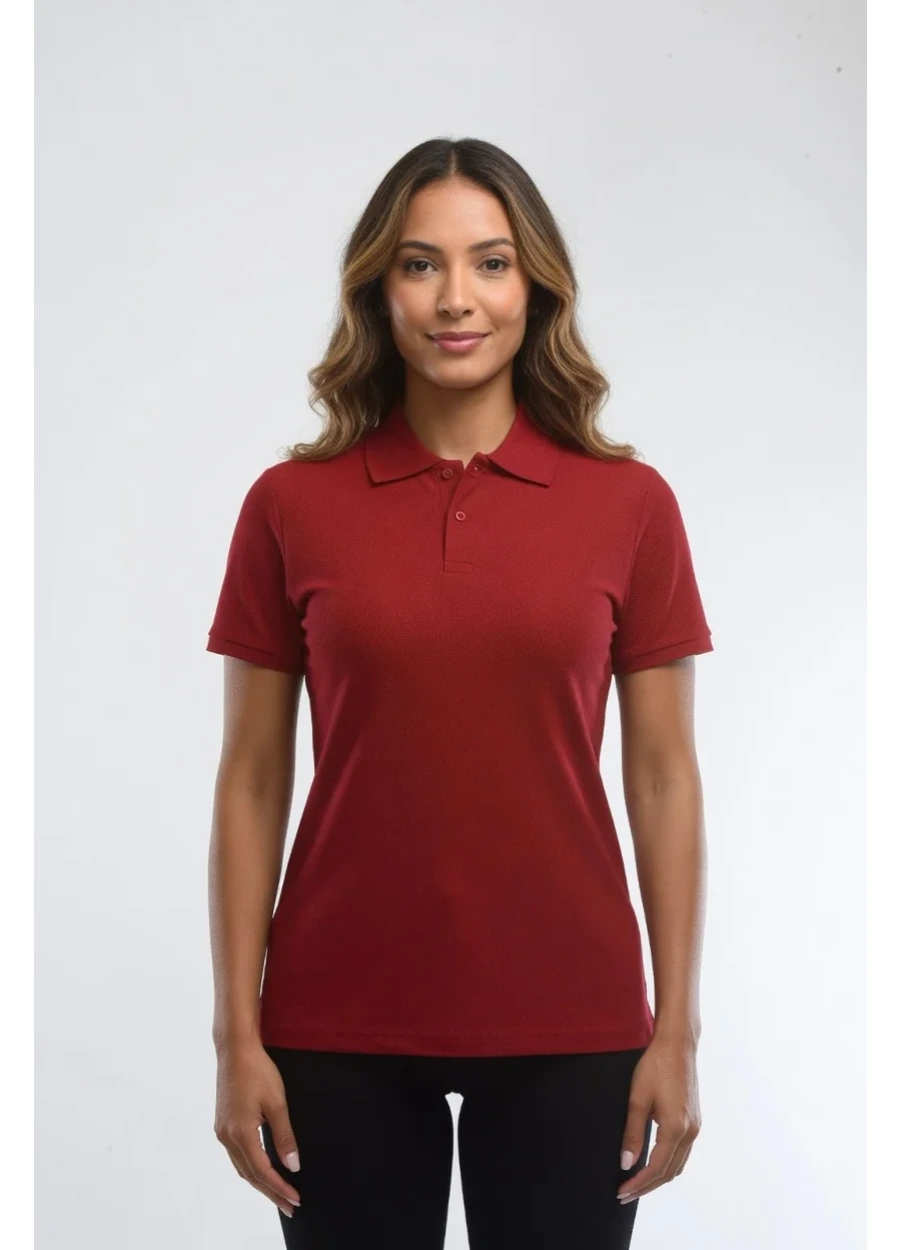 Polo Yaka Tişört - Bordo