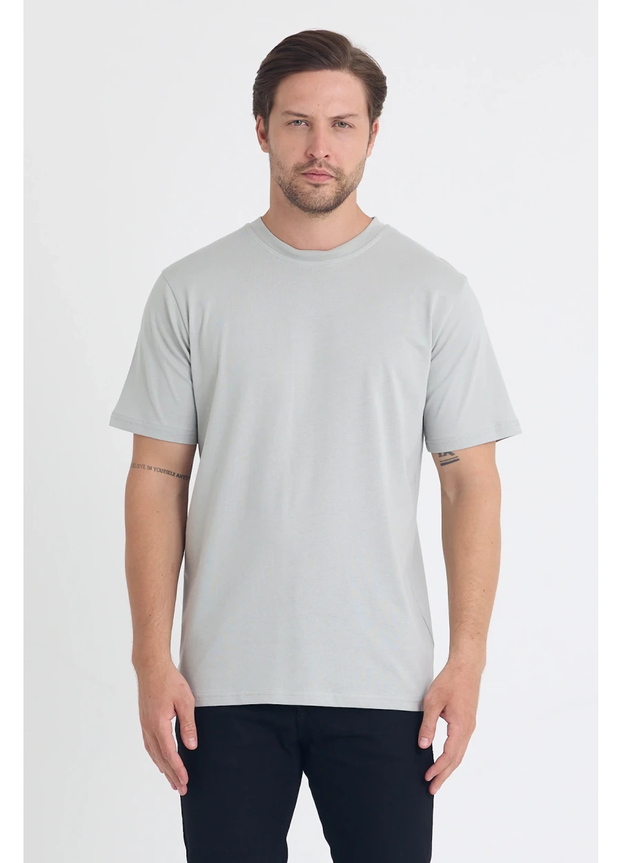 Regular T-Shirt - Boyalı Gri