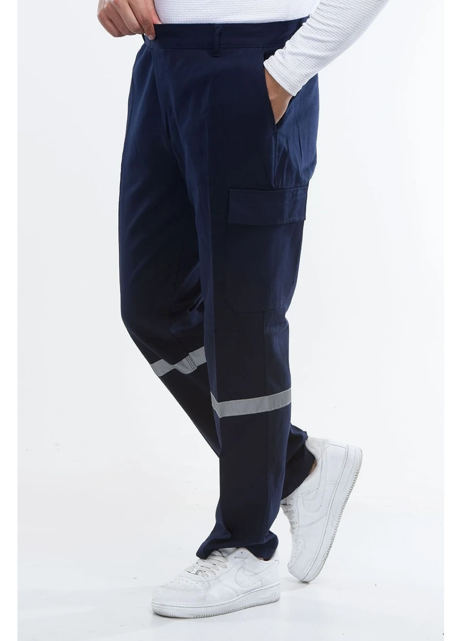 Kışlık Gabardin Reflektörlü Pantolon - Lacivert