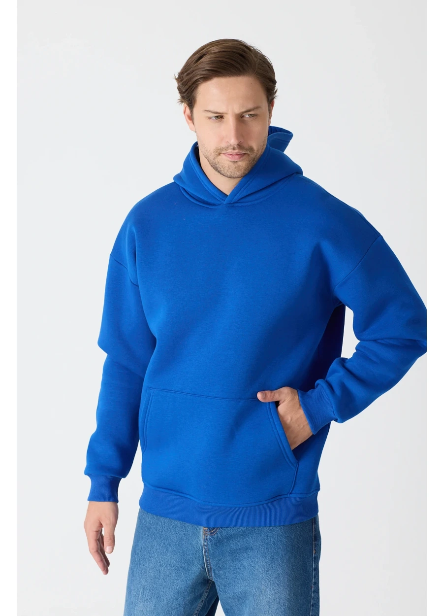 Hoodie - Saks Mavi