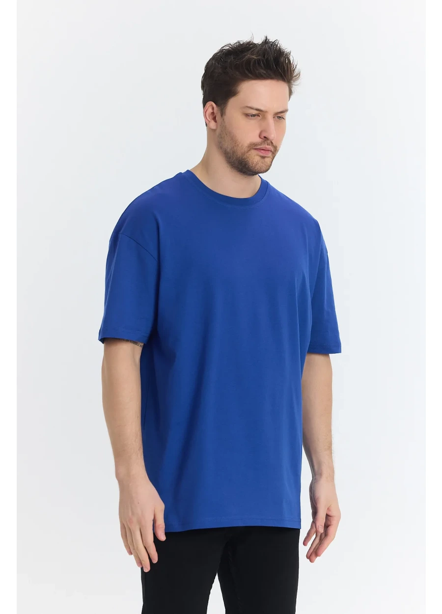 Oversize T-shirt 24/1 - Saks Mavisi